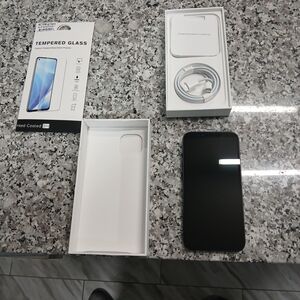 Black Smartphone with Accessories